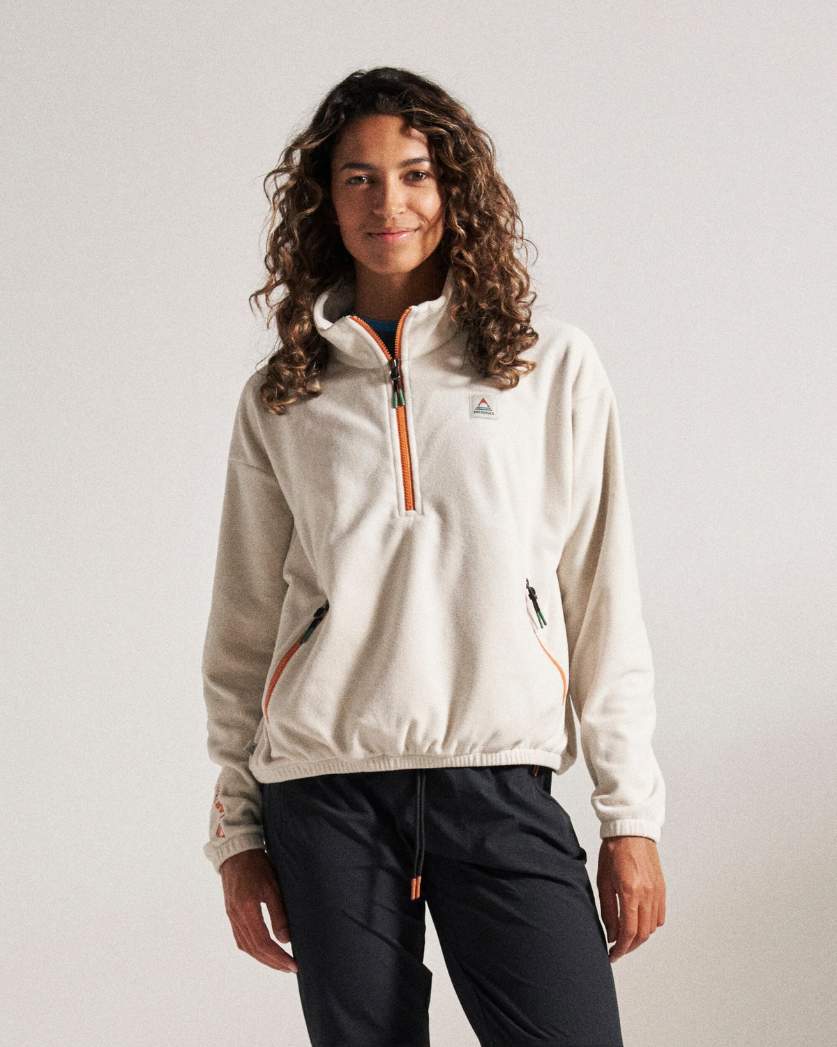 Ayla Micro Polartec® Fleece - Vintage White - Studio Model
