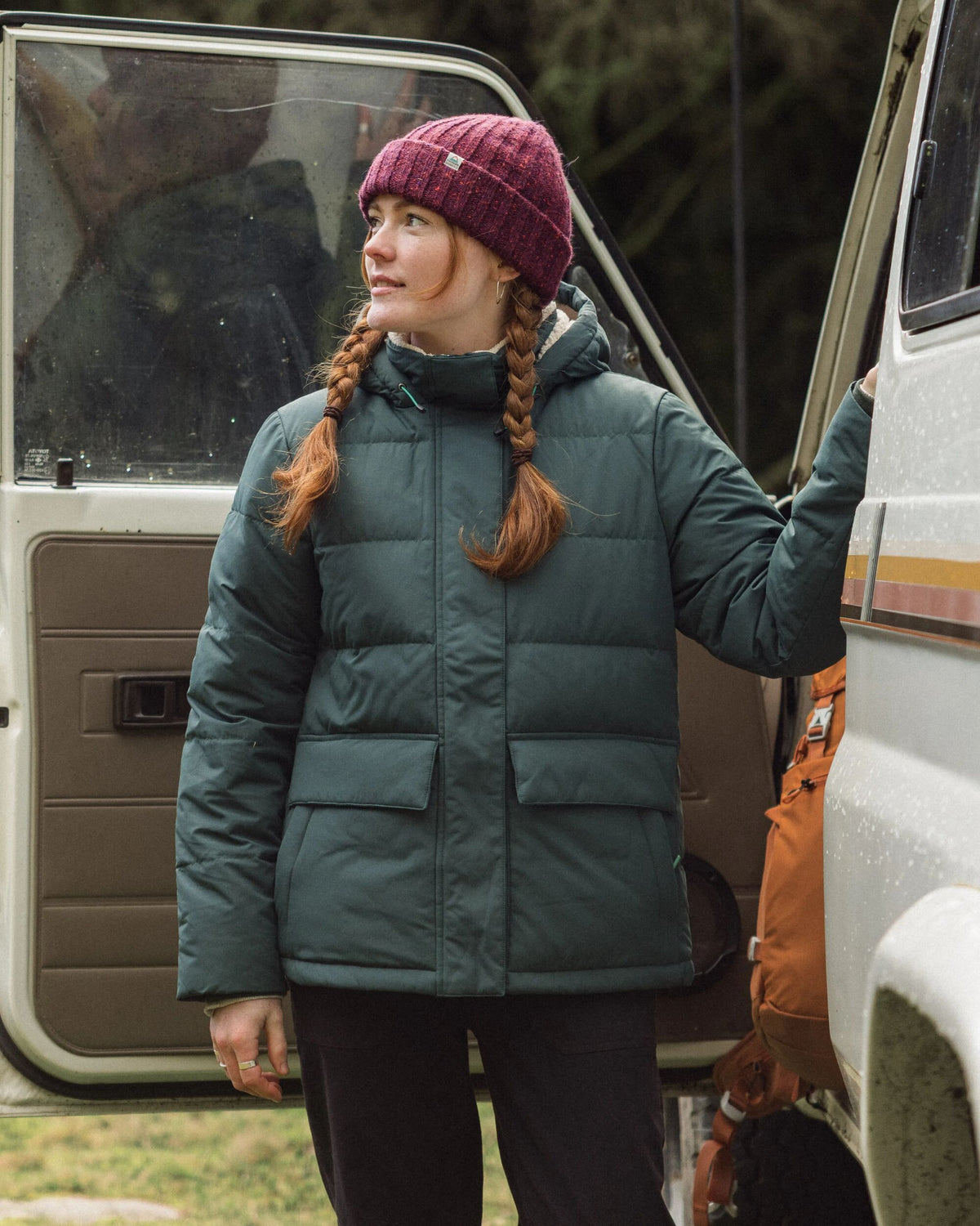 Nook Down Jacket - Dark Fern - Lifestyle