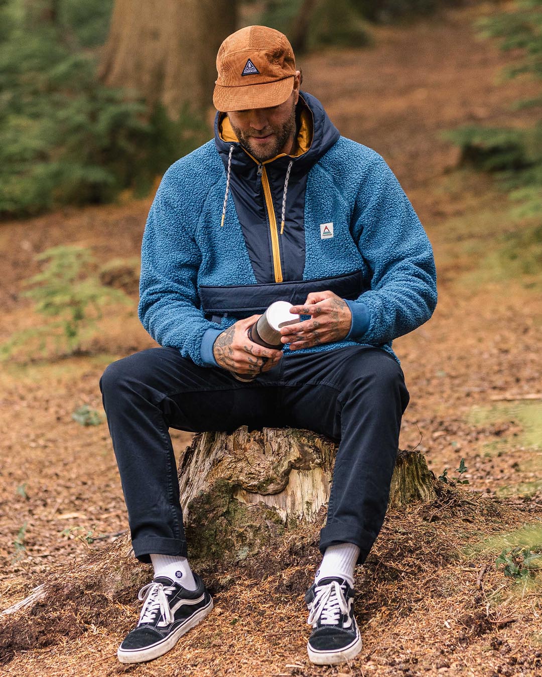 Woodland Polar-lined Sherpa Fleece - Blue Steel - Lifestyle