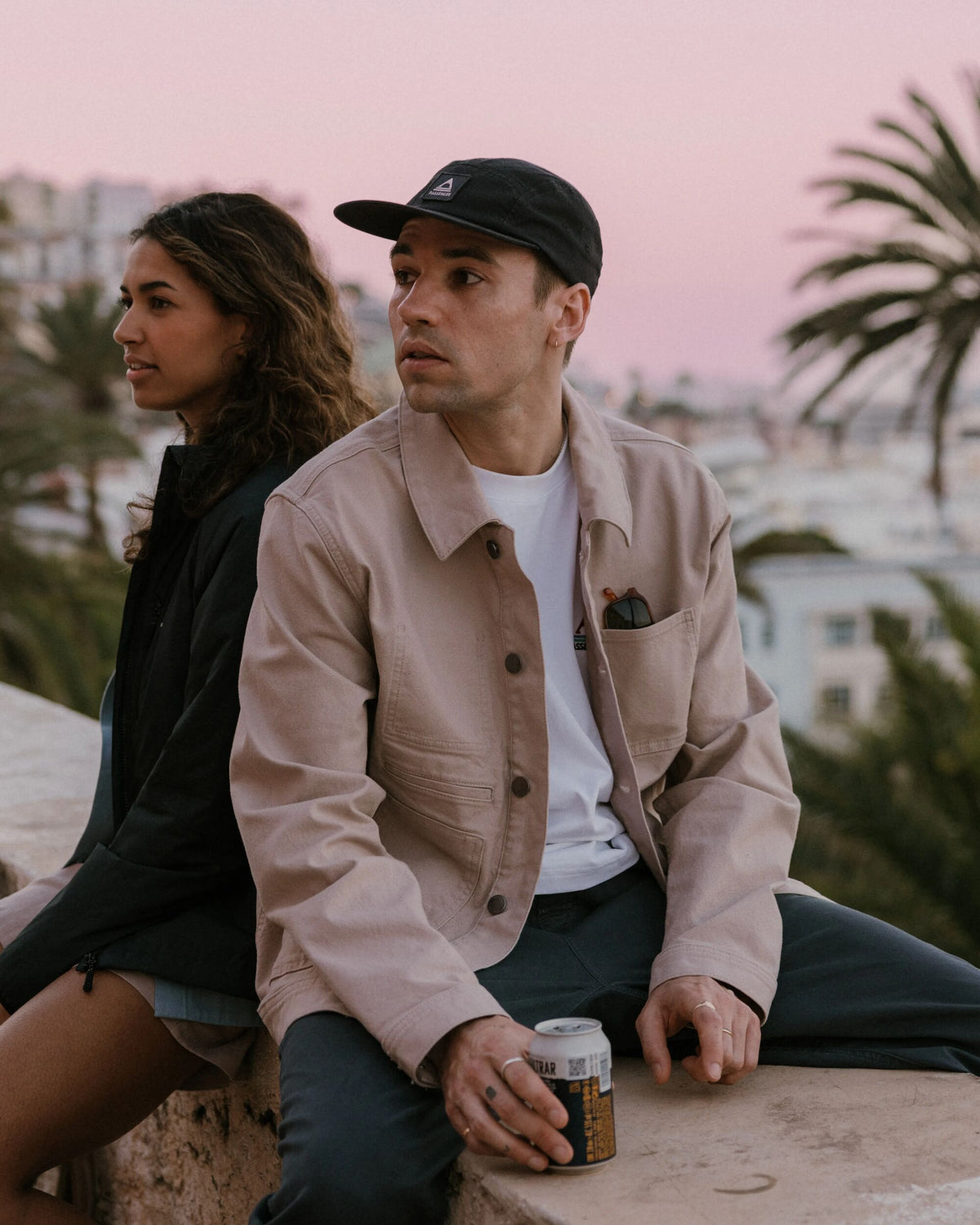 Vantage Cotton Canvas Jacket - Simply Taupe - Lifestyle