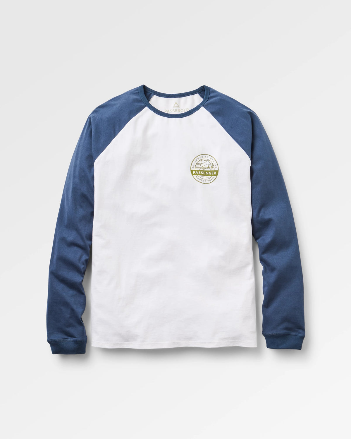 Odyssey Raglan LS T-Shirt - Rich Navy/White - Flatlay