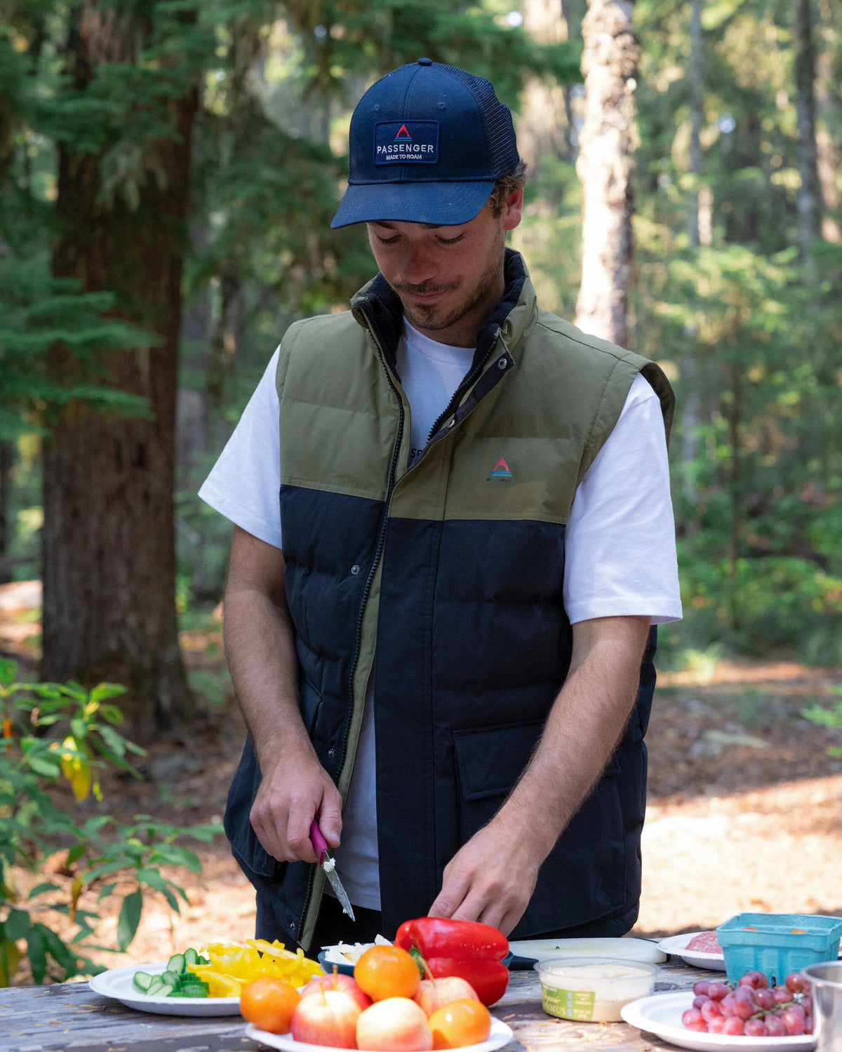 Baltic Insulated Gilet - Black/Khaki - Lifestyle