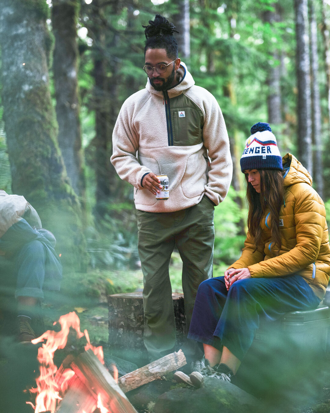 Ventura 1/2 Zip Sherpa Fleece - Oatmeal/Khaki - Lifestyle