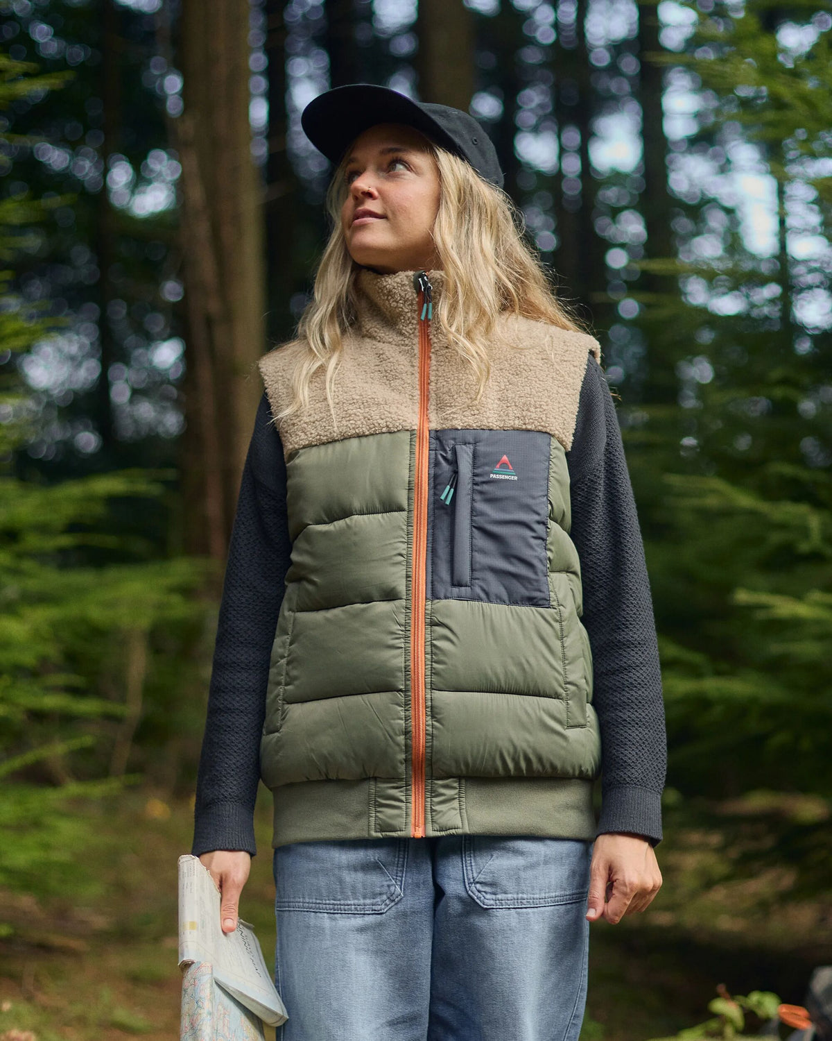 Inspire Insulated Gilet - Dusty Olive - Lifestyle
