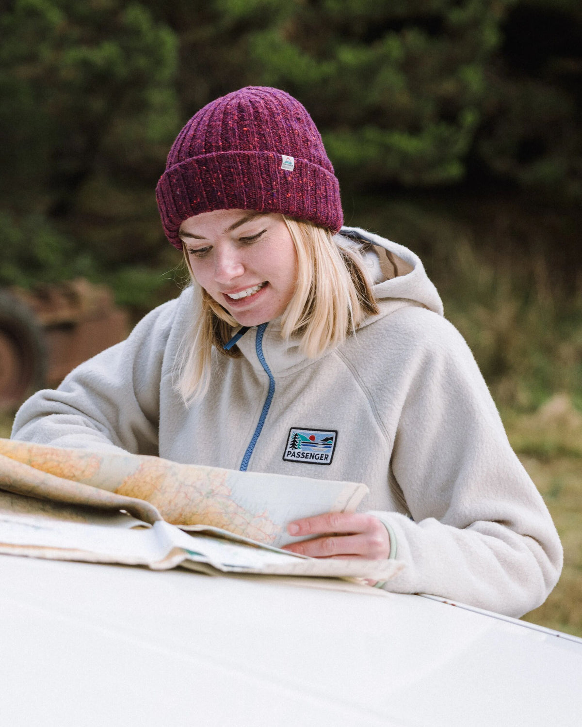 North Coast Vista Full Zip Sherpa Fleece - Oatmeal - Lifestyle