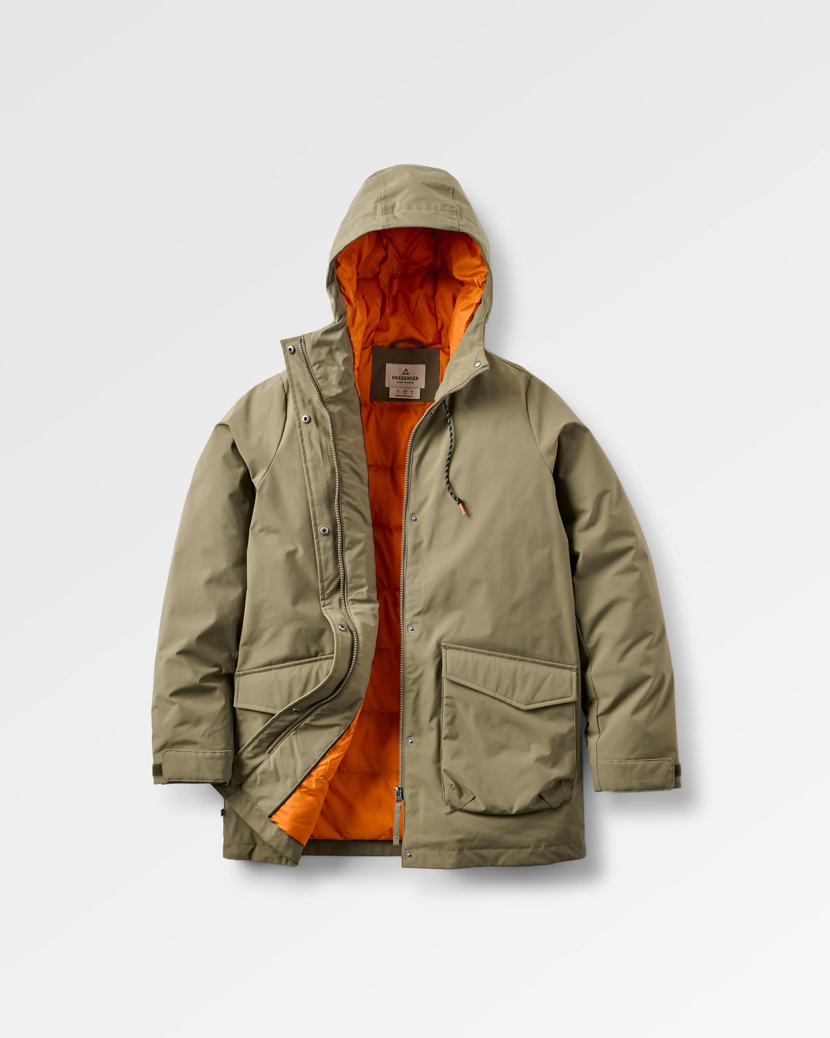 Alaska Insulated Parka - Dusty Olive - Flatlay