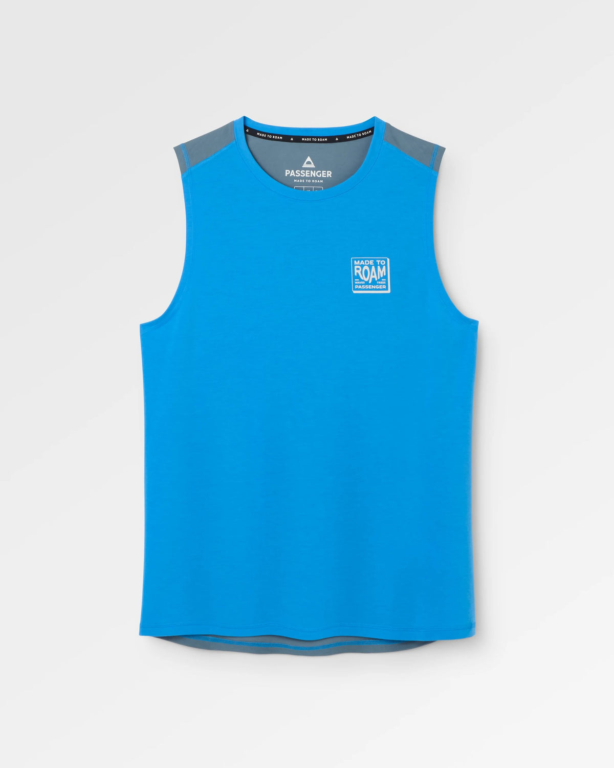Solstice Drirelease® Active Vest - Storm Grey/Marine Blue - Flatlay