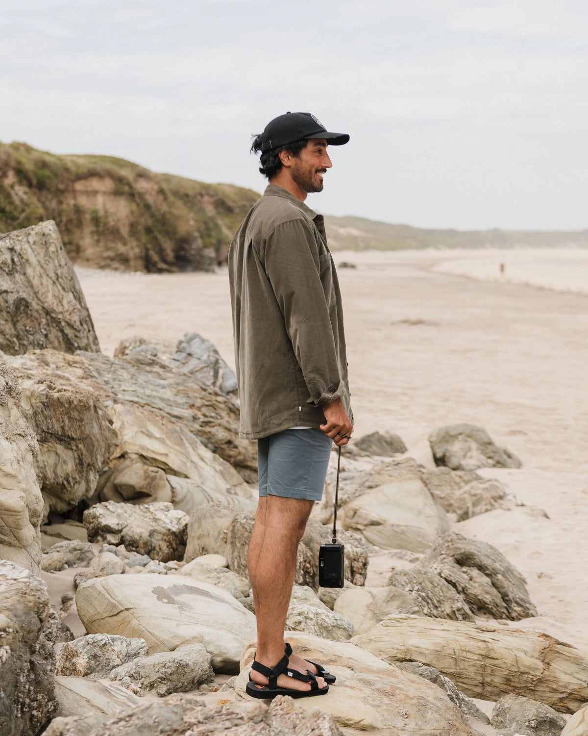 Backcountry Cord Light Shirt - Dusty Olive - Lifestyle