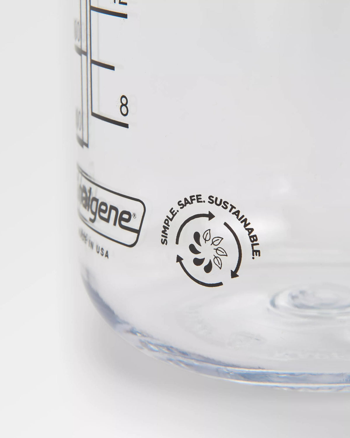 Nalgene 1L Wide Mouth Water Bottle - Clear - Clear - Flatlay