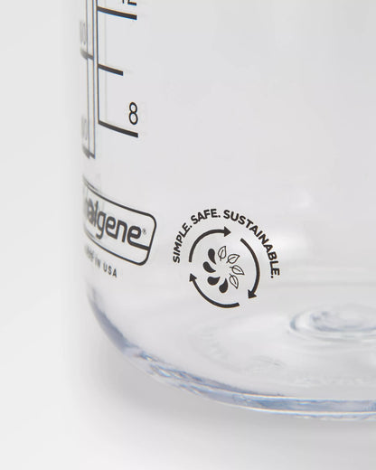 Nalgene 1L Wide Mouth Water Bottle - Clear - Clear - Flatlay