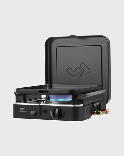 CADAC Dometic 1 Cook Turbo FFD Flat Grill Plate QR - Black - Flatlay