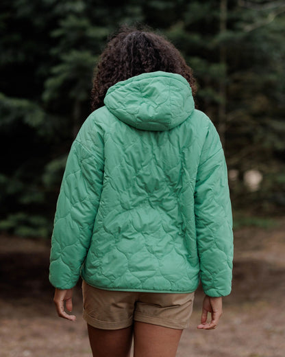 Earthy Sherpa Lined Insulated Jacket - Green Spruce - Lifestyle
