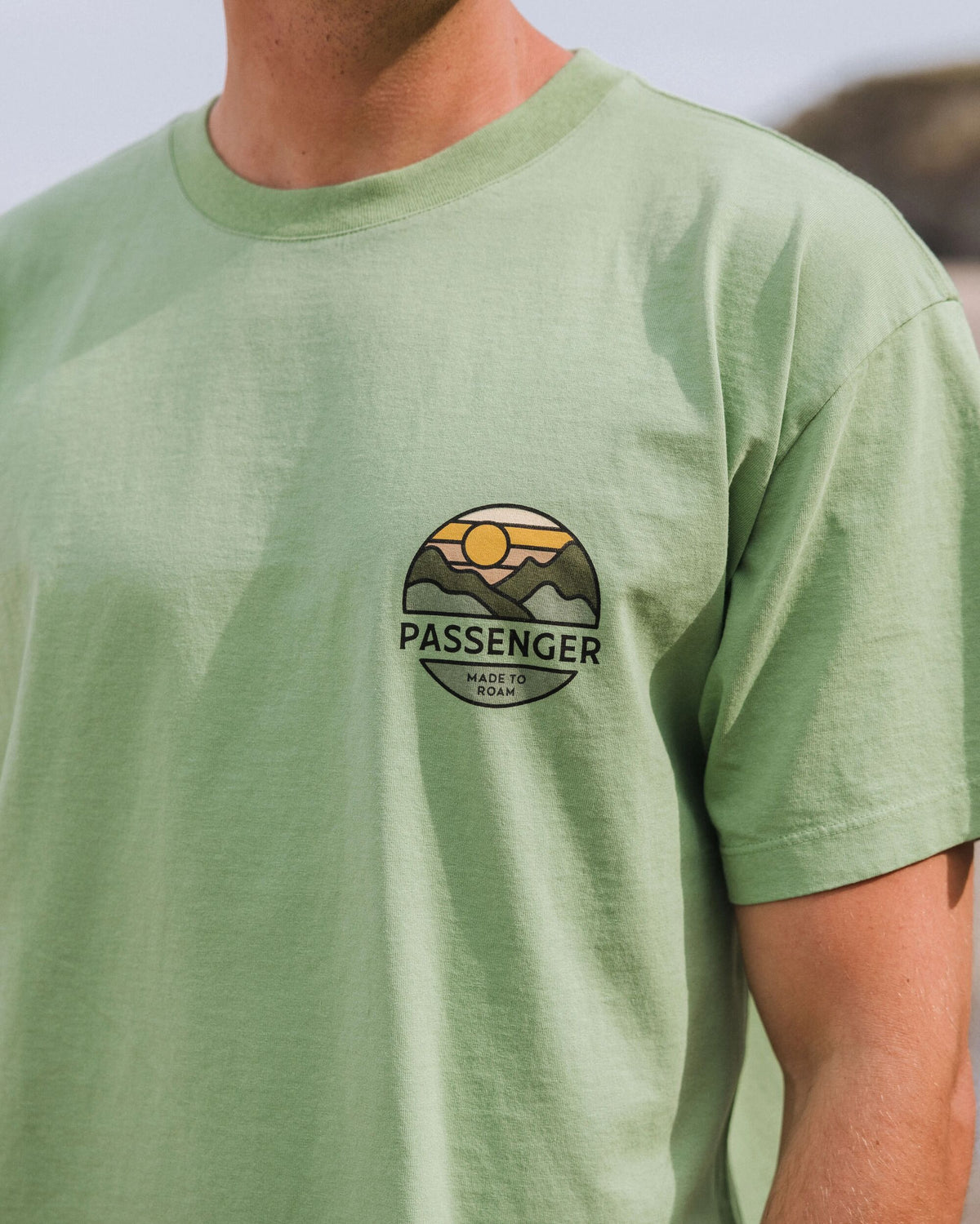 Laidback Relaxed Fit T-Shirt - Stem Green - Lifestyle