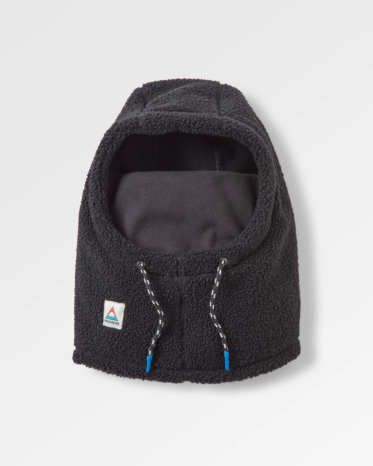 Snowdrift Fleece Hood - Black - Flatlay