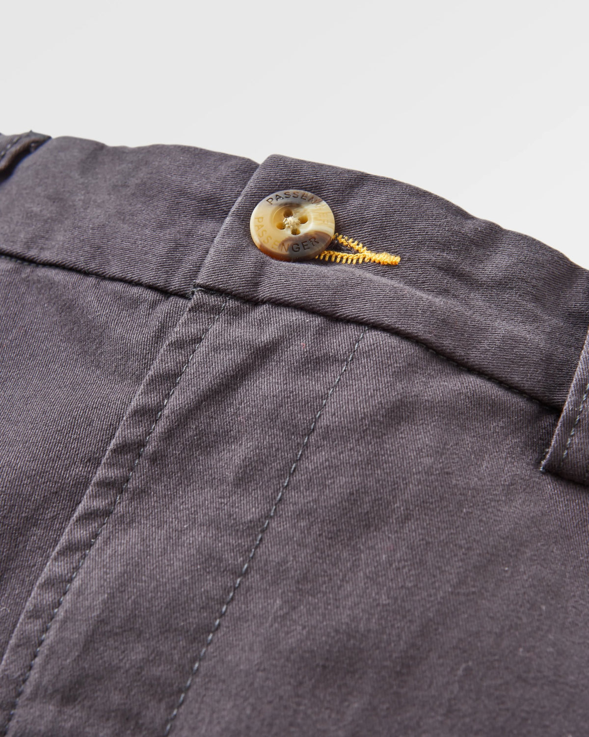 365 Cotton Trouser - Faded Black - Flatlay