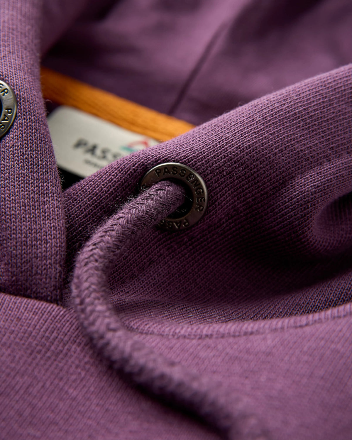 Yuca Cotton Hoodie - Deep Plum - Flatlay