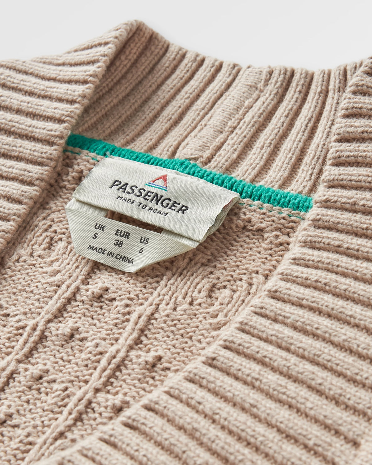 Homely Knitted Cardigan - Simply Taupe - Flatlay