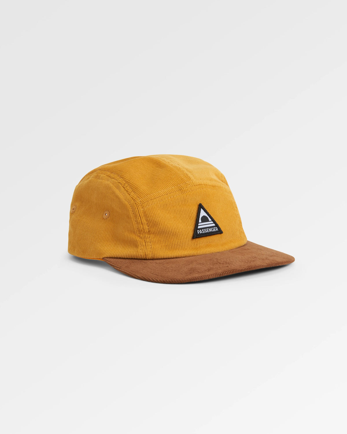 Fixie Cord 5 Panel Cap - Golden Spice - Flatlay