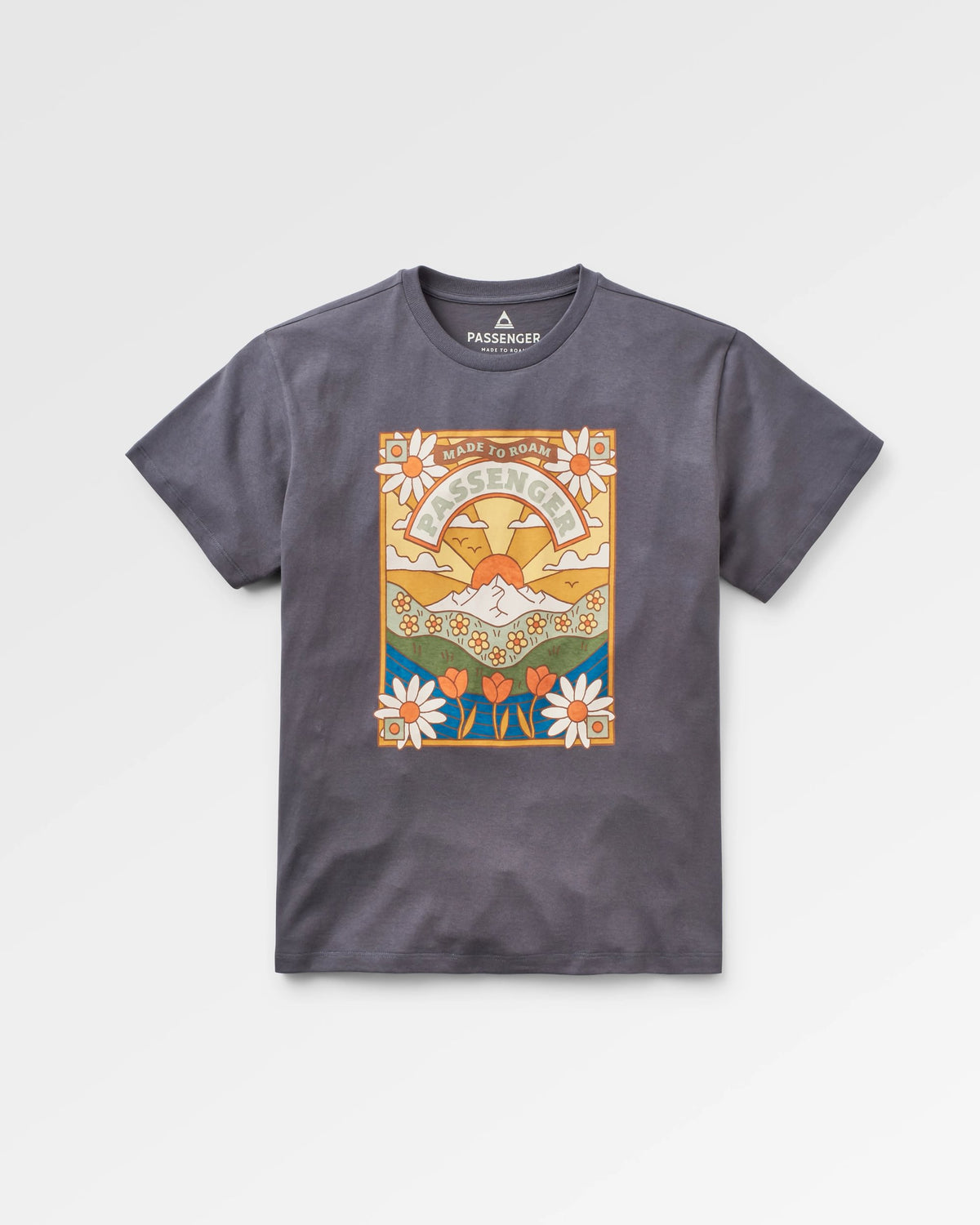 Seasonal Oversized T-Shirt - Charcoal - Flatlay