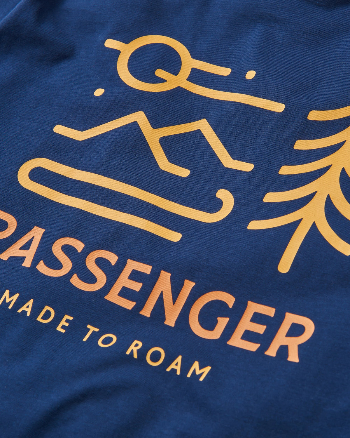 Phoenix Cotton T-Shirt - Rich Navy - Flatlay