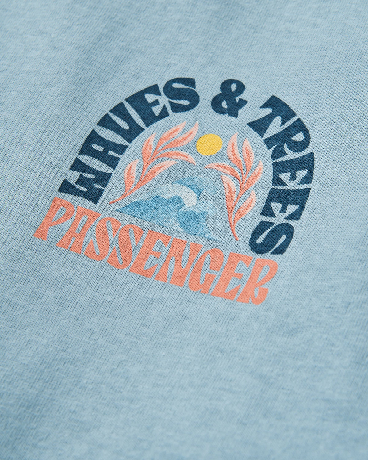 Dawning T-shirt - Faded Denim - Flatlay