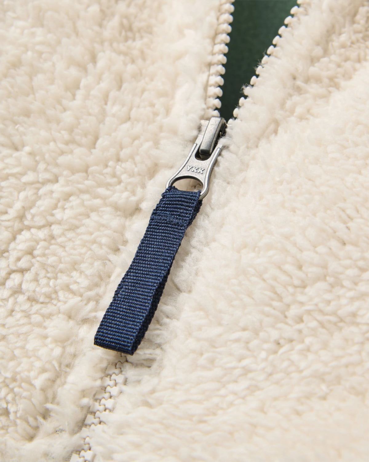 Nestling Polar-Lined Sherpa Fleece - Vintage White - Flatlay