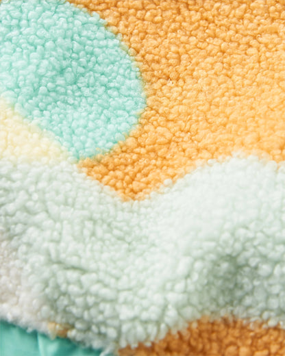 Ravi Sherpa Fleece - Vista Patchwork Yellow - Flatlay