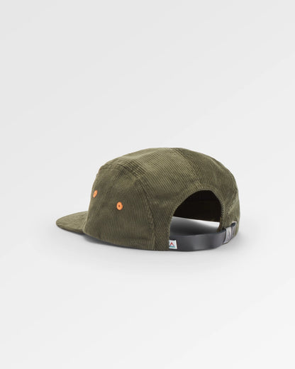 Fixie Cord 5 Panel Cap - Khaki - Flatlay