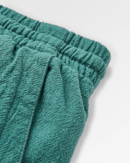 Drifter Cotton Linen Blend Short - Deep Ocean - Flatlay