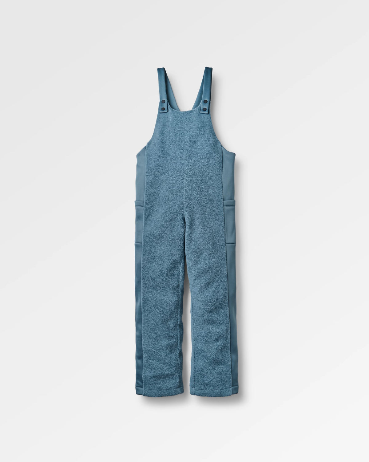 Campout Fleece Dungaree - Stormy Blue  - Flatlay