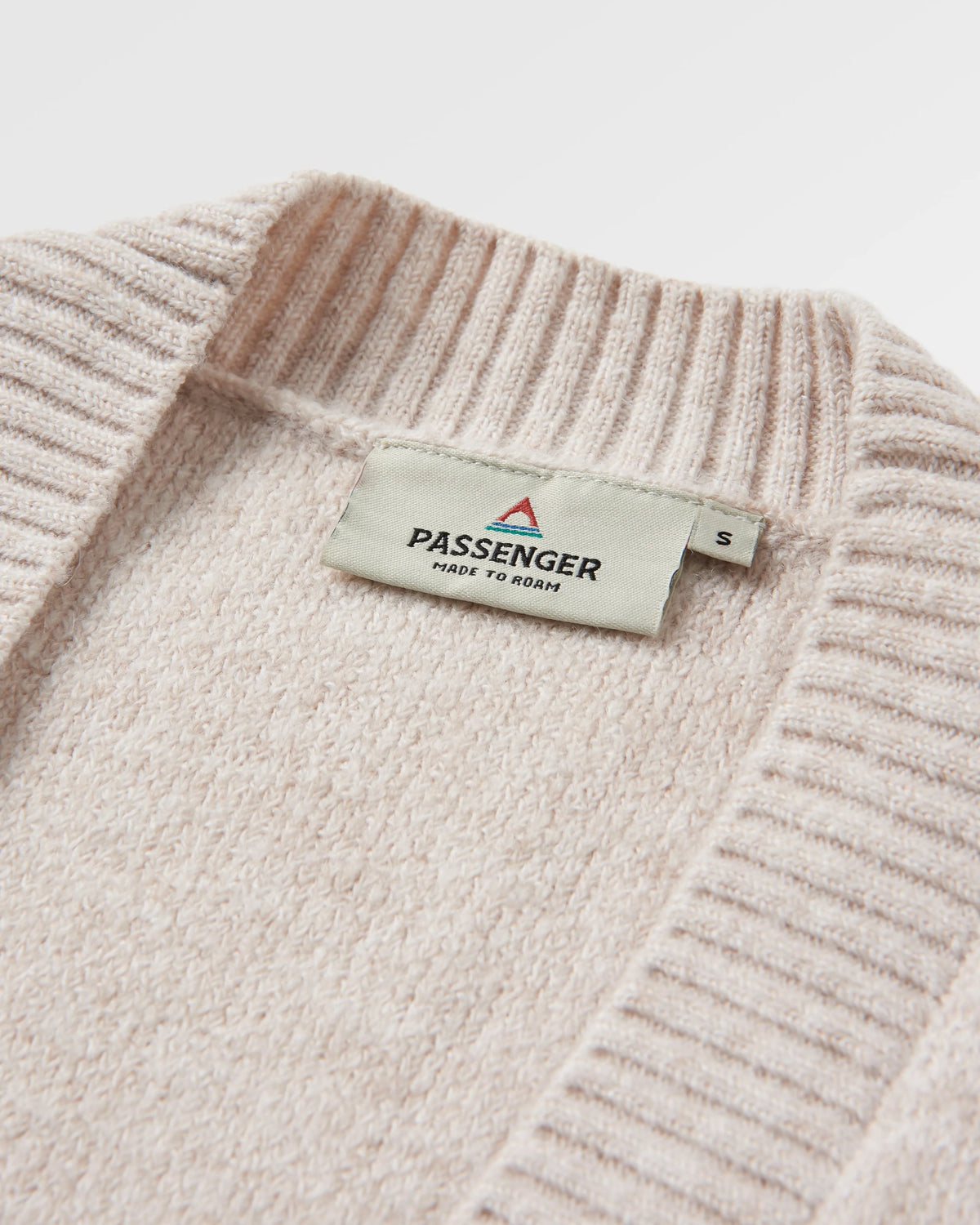 Nettle Knitted Cardigan - Birch - Flatlay