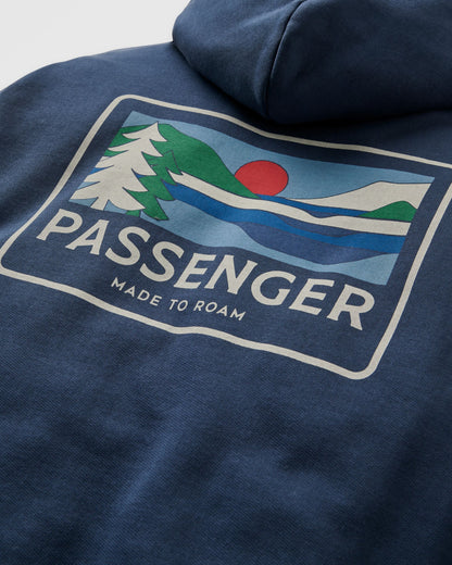 Roamer Hoodie - Rich Navy - Flatlay