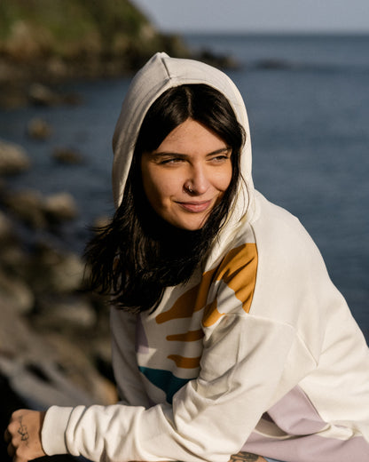 Sunsets Cotton Hoodie - Marshmallow - Lifestyle