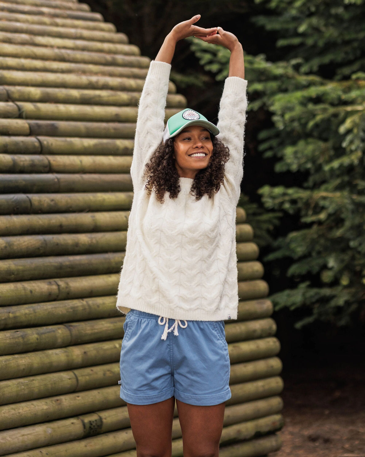 Harvest Knitted Jumper - Marshmallow - Lifestyle