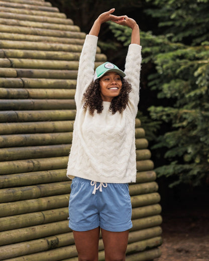 Harvest Knitted Jumper - Marshmallow - Lifestyle