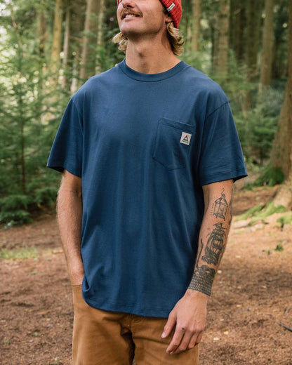 Heritage Relaxed Fit T-Shirt - Dark Denim - Lifestyle