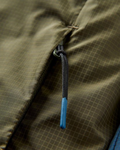 Gusto Windshell Jacket - Khaki/Dark Denim - Flatlay