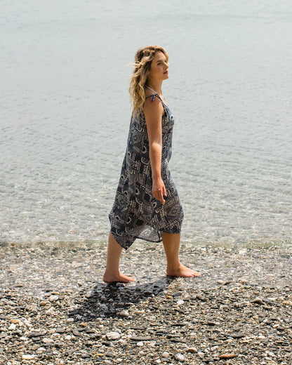 Copetín Jumpsuit - Vintage Patchwork Navy - Lifestyle