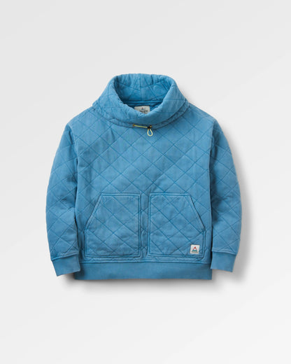 Clementine Quilted High Neck - Bluejay - Flatlay