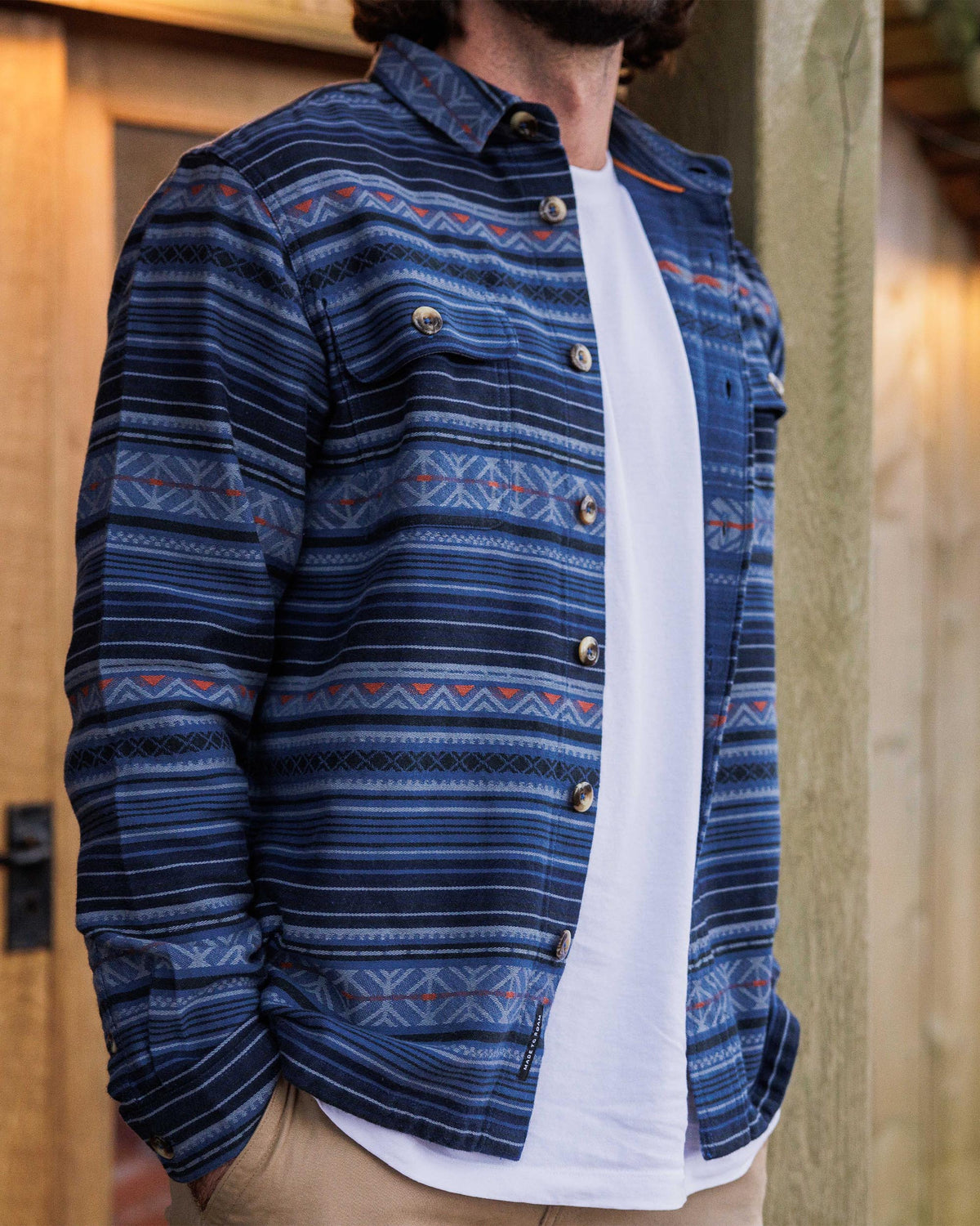 Slowdown Heavyweight Overshirt - Dark Denim - Lifestyle