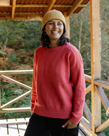 Cove Knitted Jumper - Mineral Red - Lifestyle