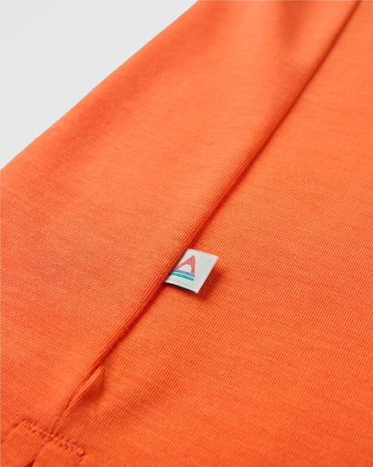 Chase The Light Drirelease® Active T-Shirt - Ember Orange - Flatlay