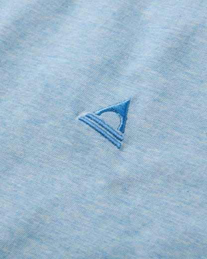 Legacy T-Shirt - Faded Denim Marl - Flatlay