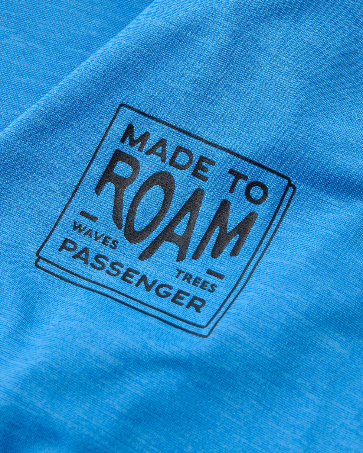Light Ray Hooded UPF50 LS T-Shirt - Marine Blue Marl - Flatlay