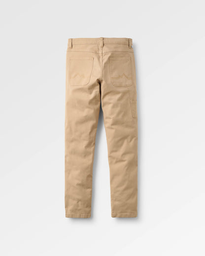 Vantage Cotton Canvas Trouser - Biscuit - Flatlay