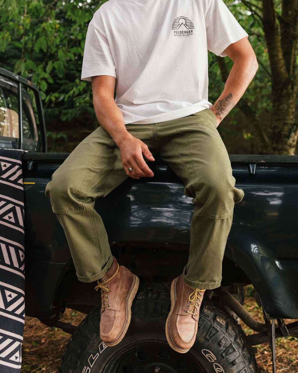 Vantage Cotton Canvas Trouser - Khaki - Lifestyle