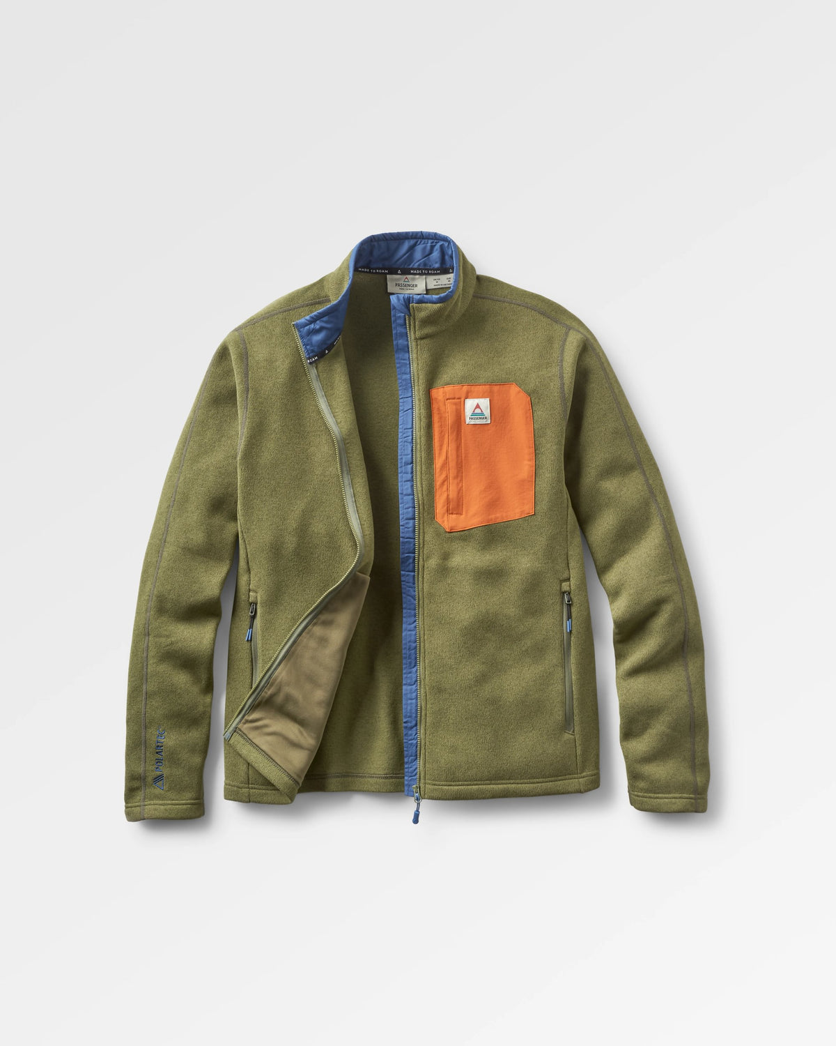 Hudson Polartec® Fleece - Khaki - Flatlay