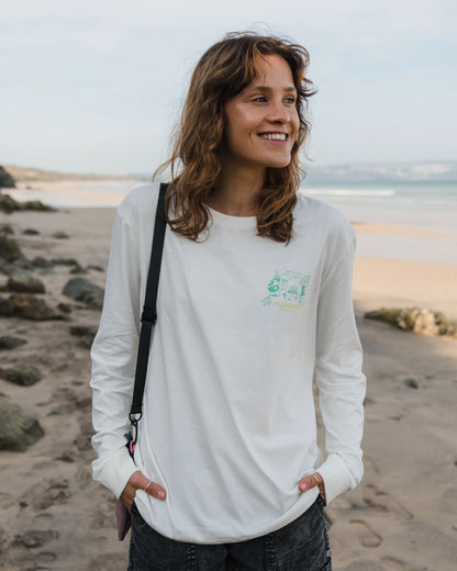 Better Outside Cotton Oversized LS T-Shirt - Marshmallow - Lifestyle