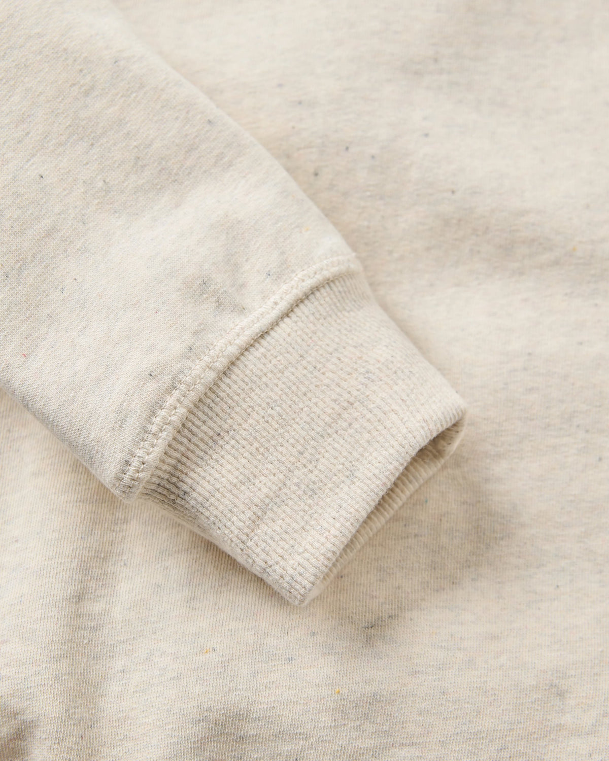 Patch Sweatshirt - Milky Marl - Flatlay