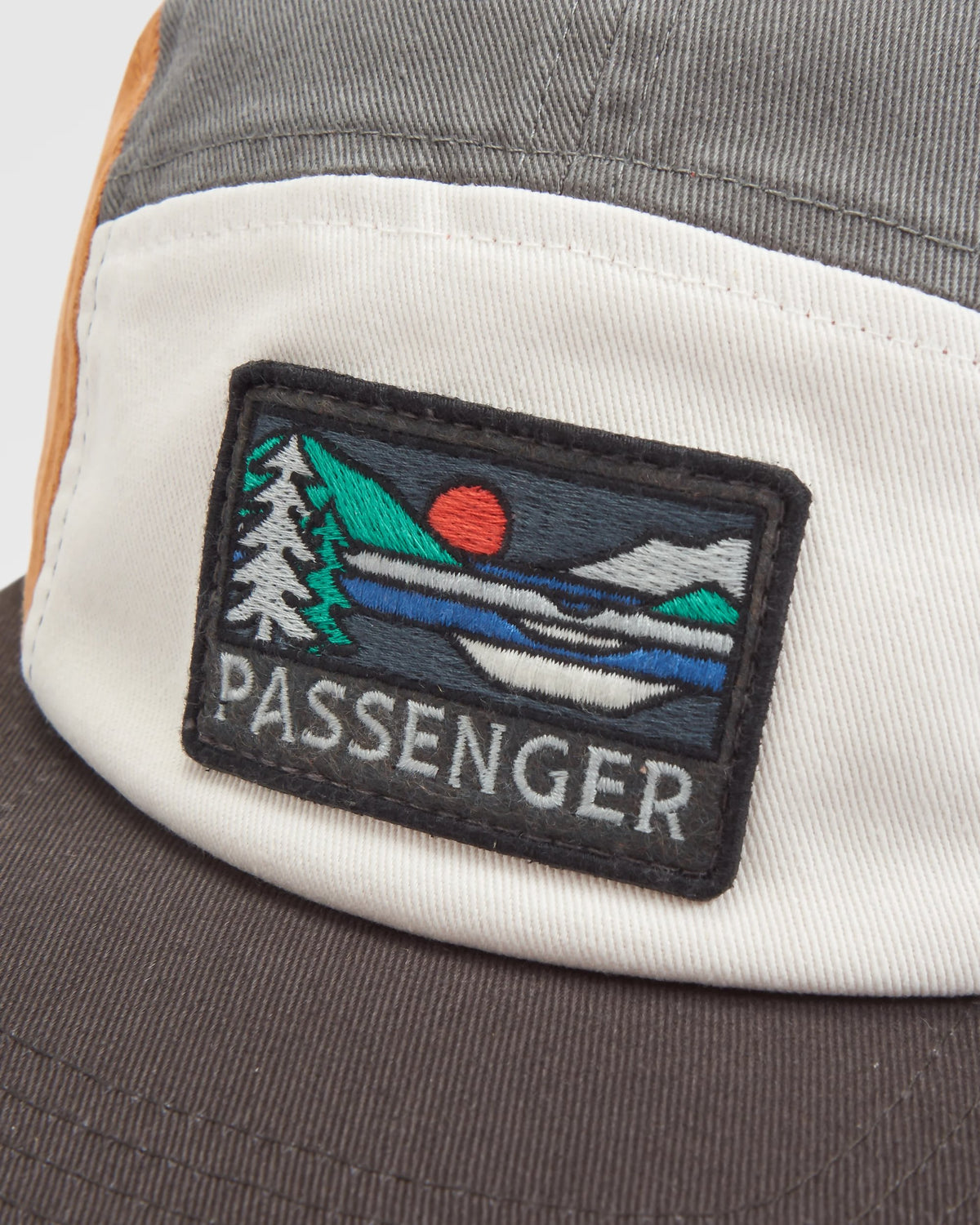 Roamer 5 Panel Cap - Storm Grey Multi - Flatlay